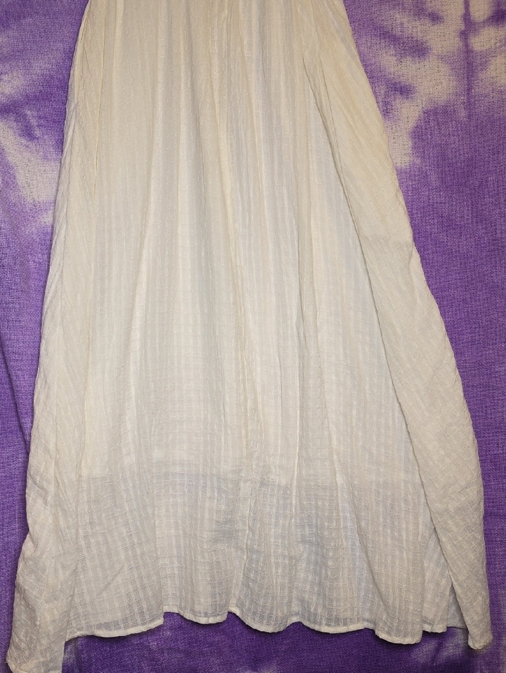 Hayden Lined Maxi Dress White Small Pockets - Picture 9 of 9